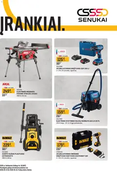 Senukai parduotuvės leidinio Senukai leidinys - Įrankiai galiojančio nuo 2026.04.15 peržiūra