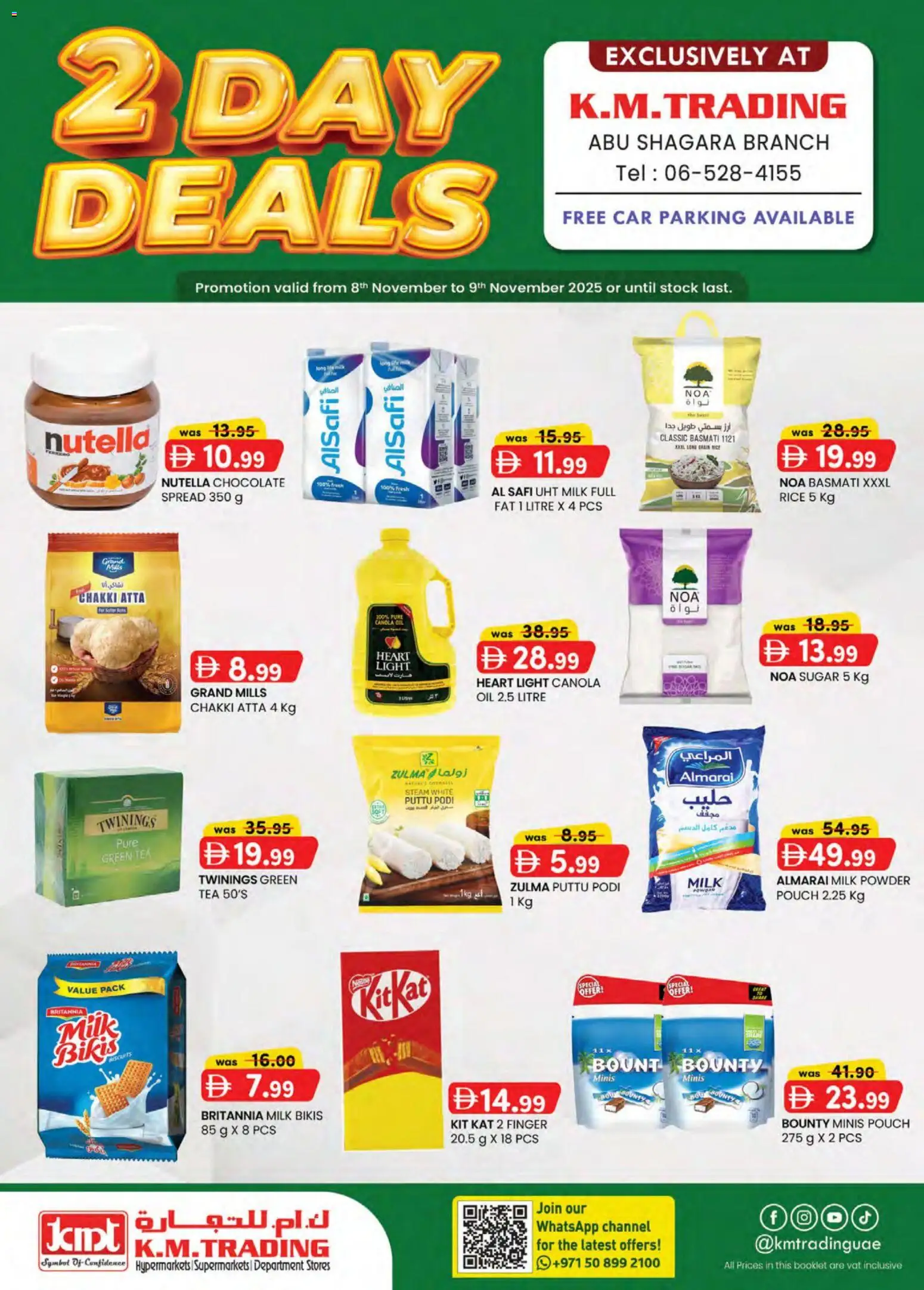 Preview of the catalogue 2 day deals of store KM Trading valid from 8 Nov, 2025