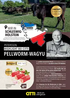 Eksempel på tilbudsavis Wagyu fra butik CITTI gyldig fra 10/12/2025