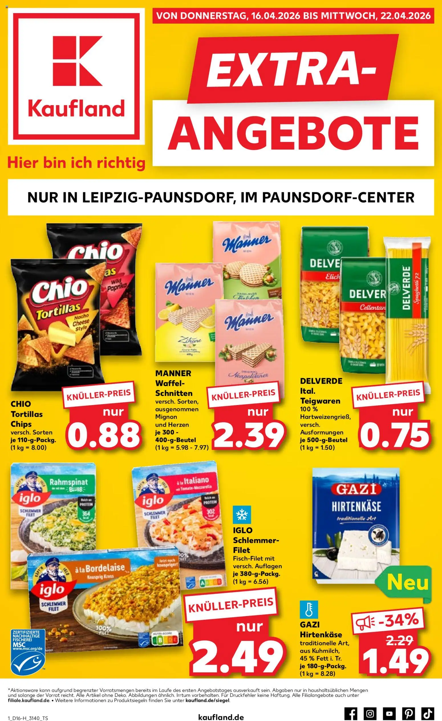 Vorschau von dem Prospekt des Geschäftes Kaufland, gültig ab dem 16.04.2026