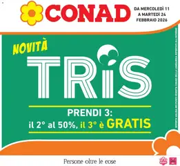 Anteprima dell'opuscolo TRIS dal negozio Conad valido da 11/02/2026