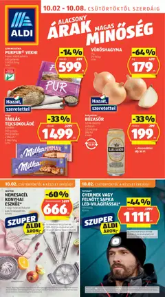Aldi - Akciós újság Aldi megtekintése, amely érvényes 2025.10.02.-től