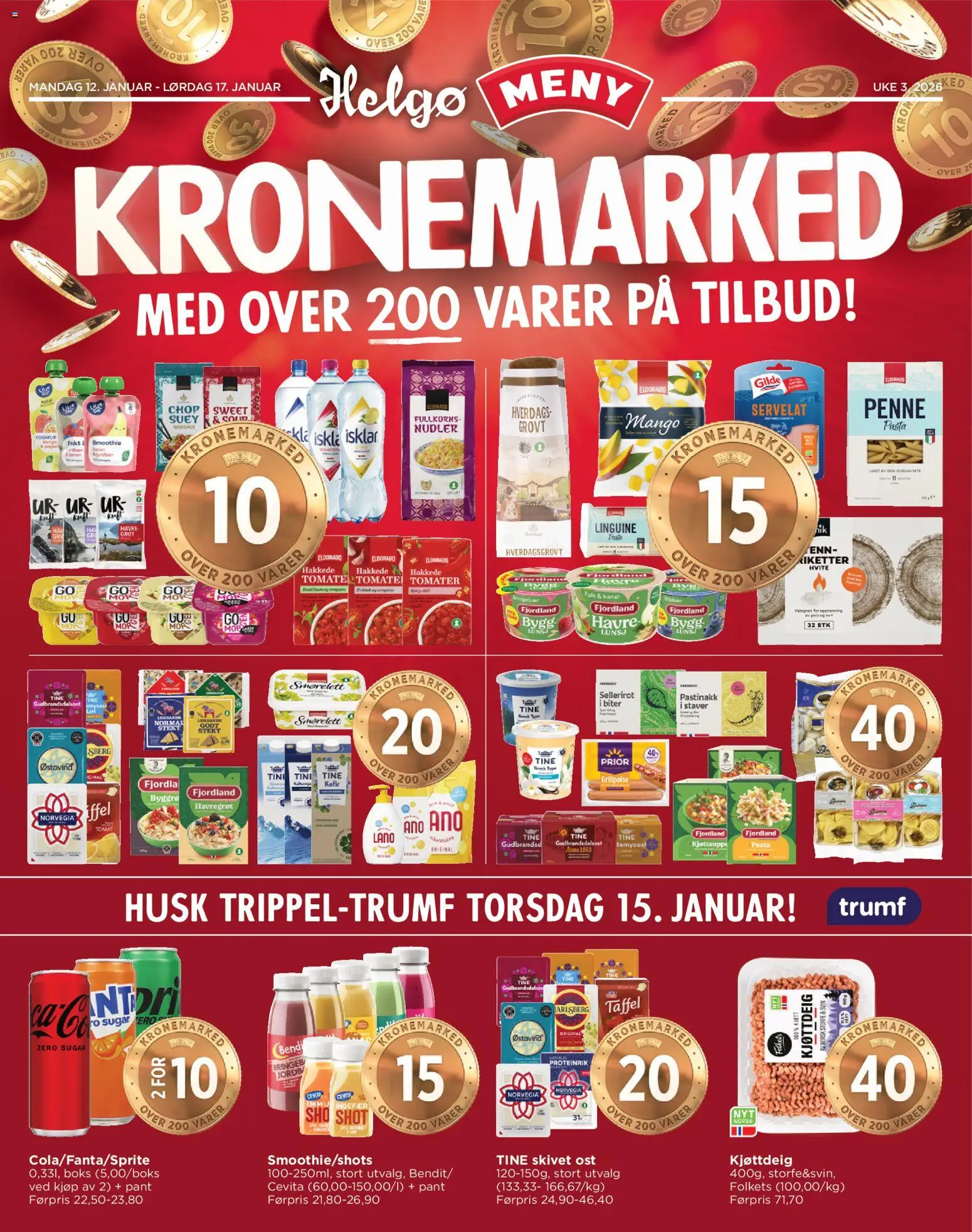 Forhåndsvis Kundeavis Helgø fra butikk Meny gyldig fra 12/01/2026