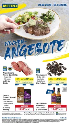 Vorschau von dem Prospekt des Geschäftes Metro, gültig ab dem 27.10.2025