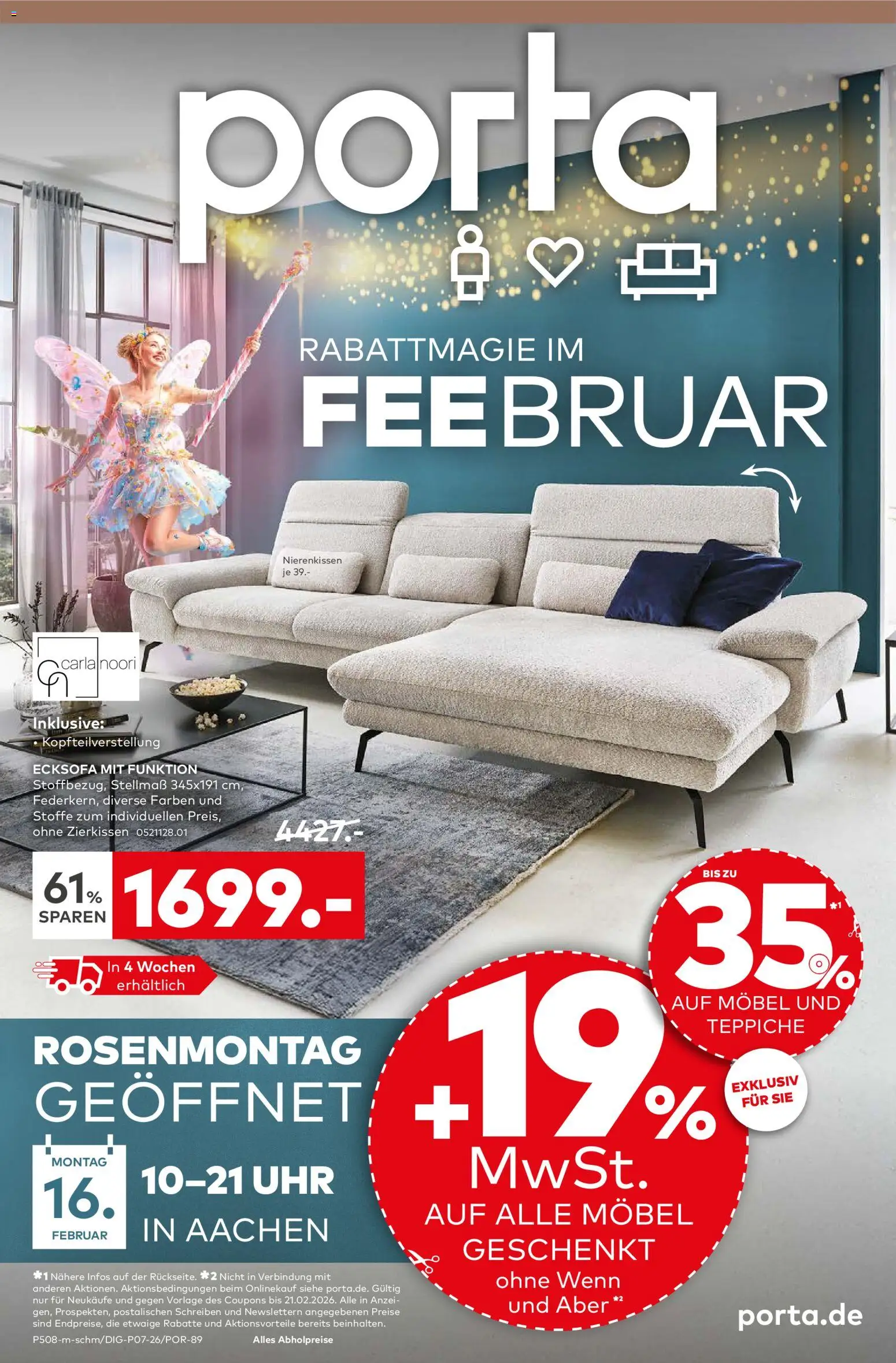 Vorschau von dem Prospekt des Geschäftes Porta!, gültig ab dem 08.02.2026