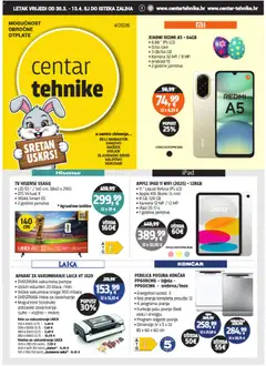 Pregled letka Centar Tehnike Katalog trgovine Centar Tehnike vrijedi od 30.03.2026