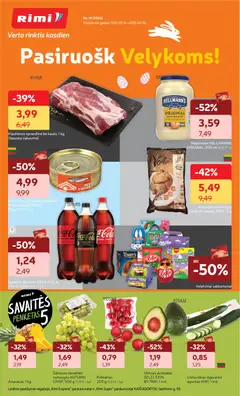 Rimi parduotuvės leidinio Rimi leidinys galiojančio nuo 2026.03.31 peržiūra