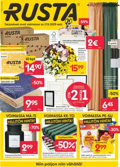 Kaupan Rusta Tarjoukset esikatselu, voimassa 01/08/2025