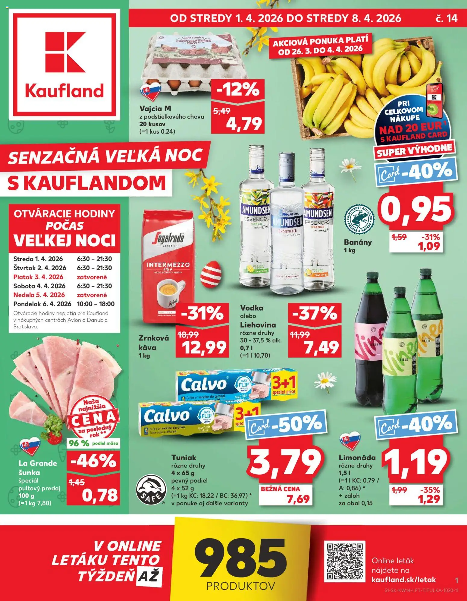 Náhľad Kaufland letáku platného od 01.04.2026