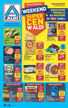Pogląd gazetki "Dodatkowe promocje na weekend w ALDI" ze sklepu Aldi ważnej od 19.11.2025