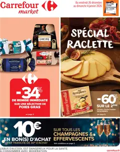 Prévisualisation de Spécial raclette du magasin Carrefour Market formulaire valide 26/12/2025