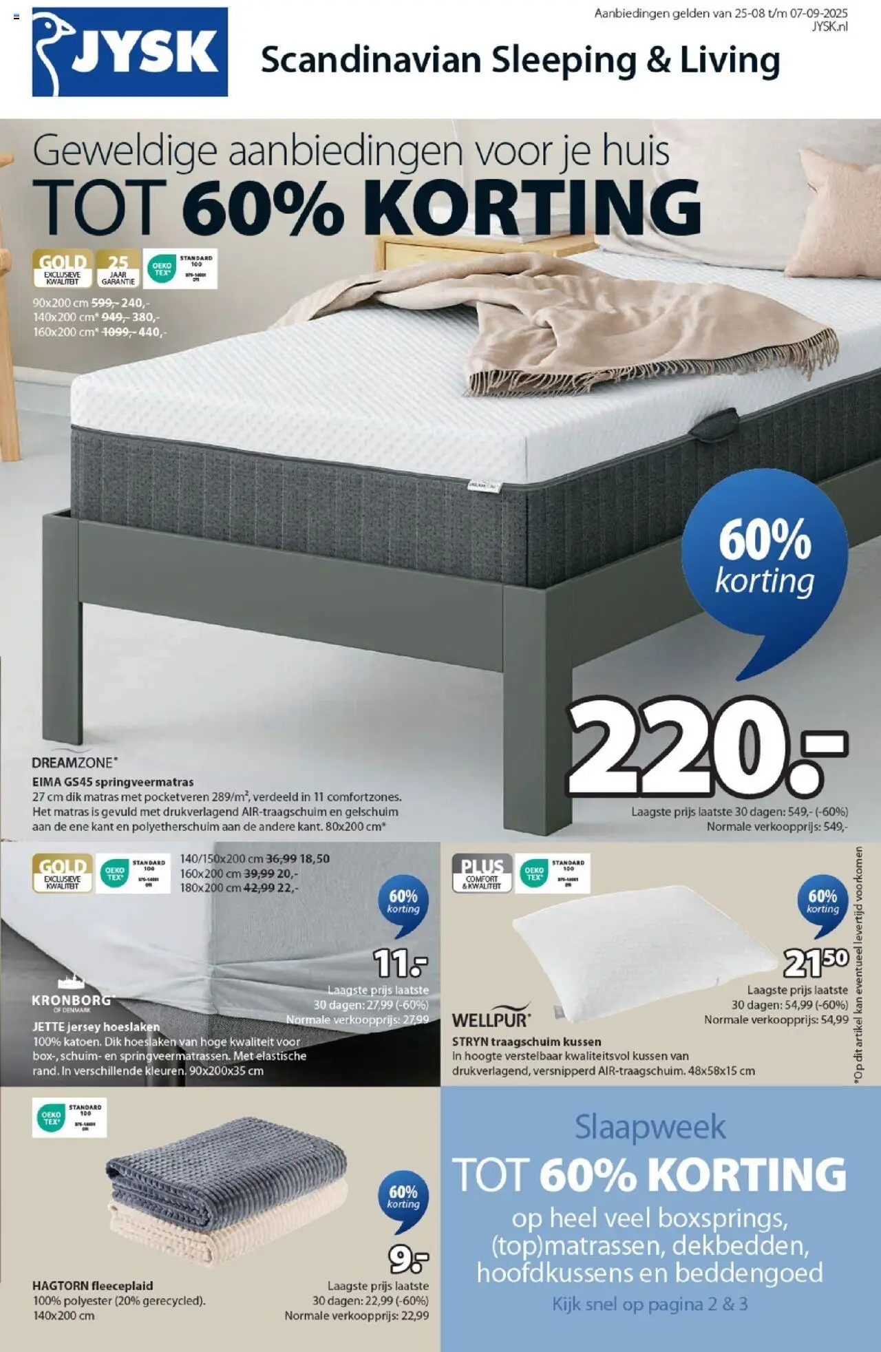 JYSK shop Folder geldig vanaf 25-08-2025 - Paginanummer 1