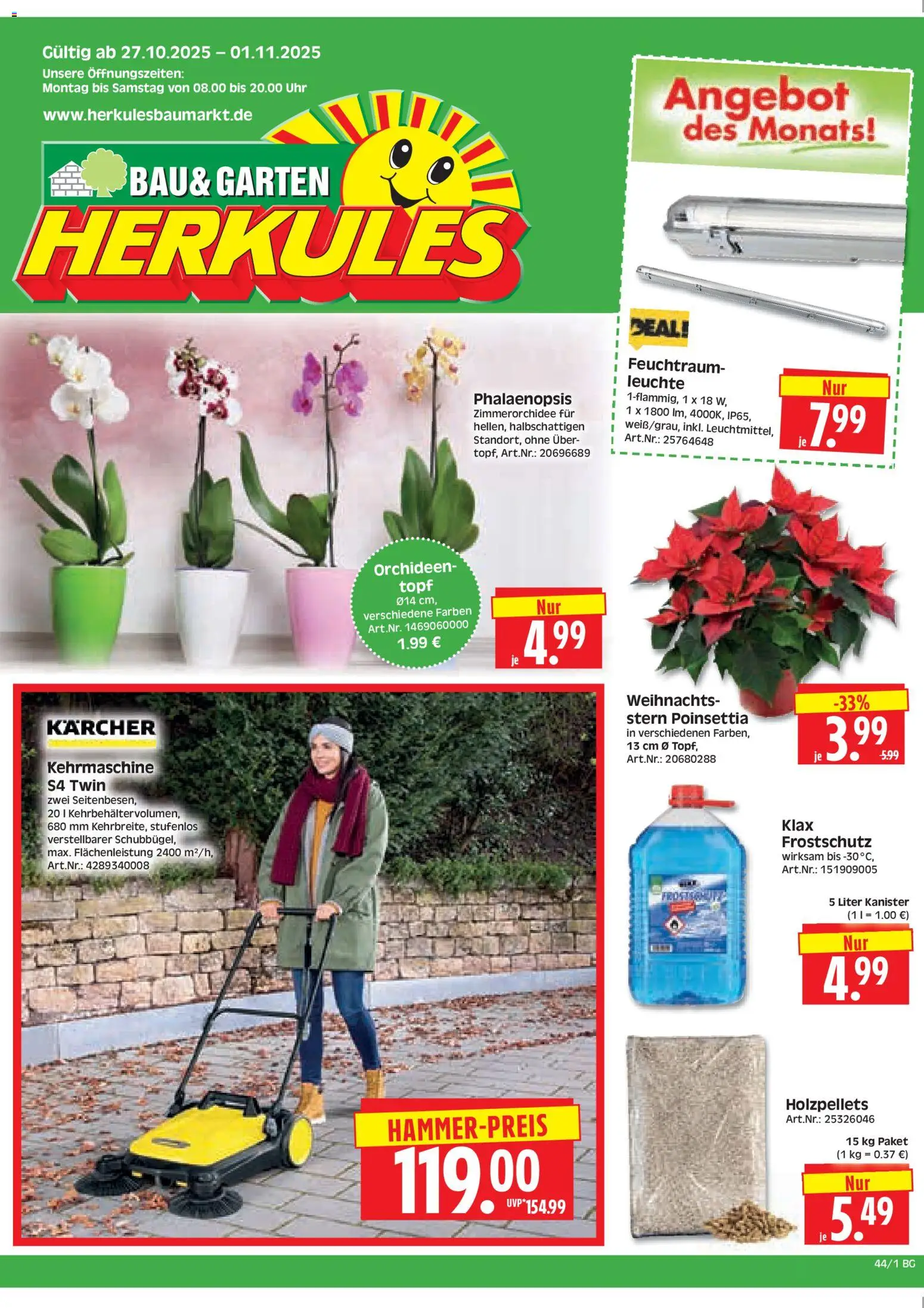 HERKULES Bau & Garten (vom 27.10.2025 - 01.11.2025) - Uhr