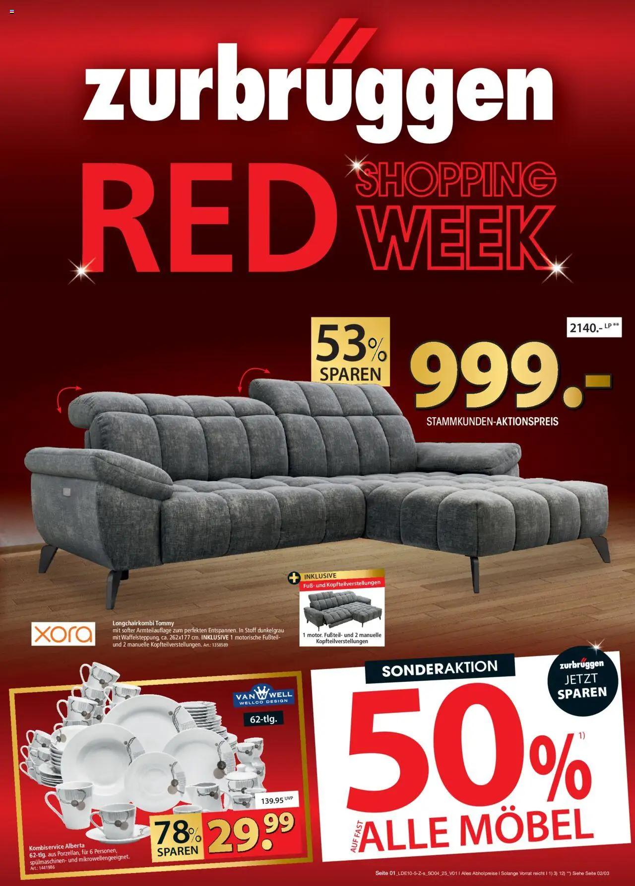 Zurbrüggen Red Shopping Week (vom 18.10.2025 - 01.11.2025)
