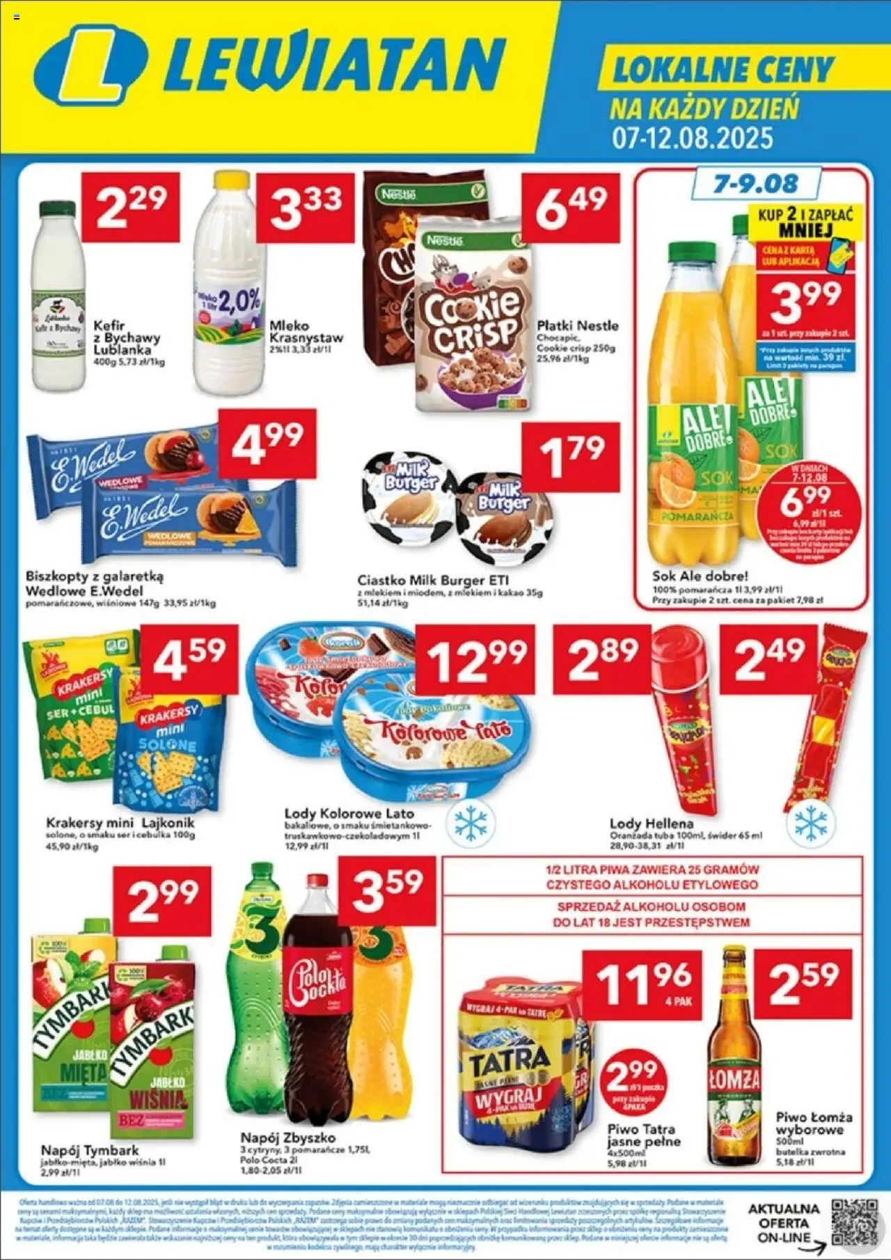 Lewiatan gazetka od 07.08.2025 - Promocje "Lublin" - Numer strony 1