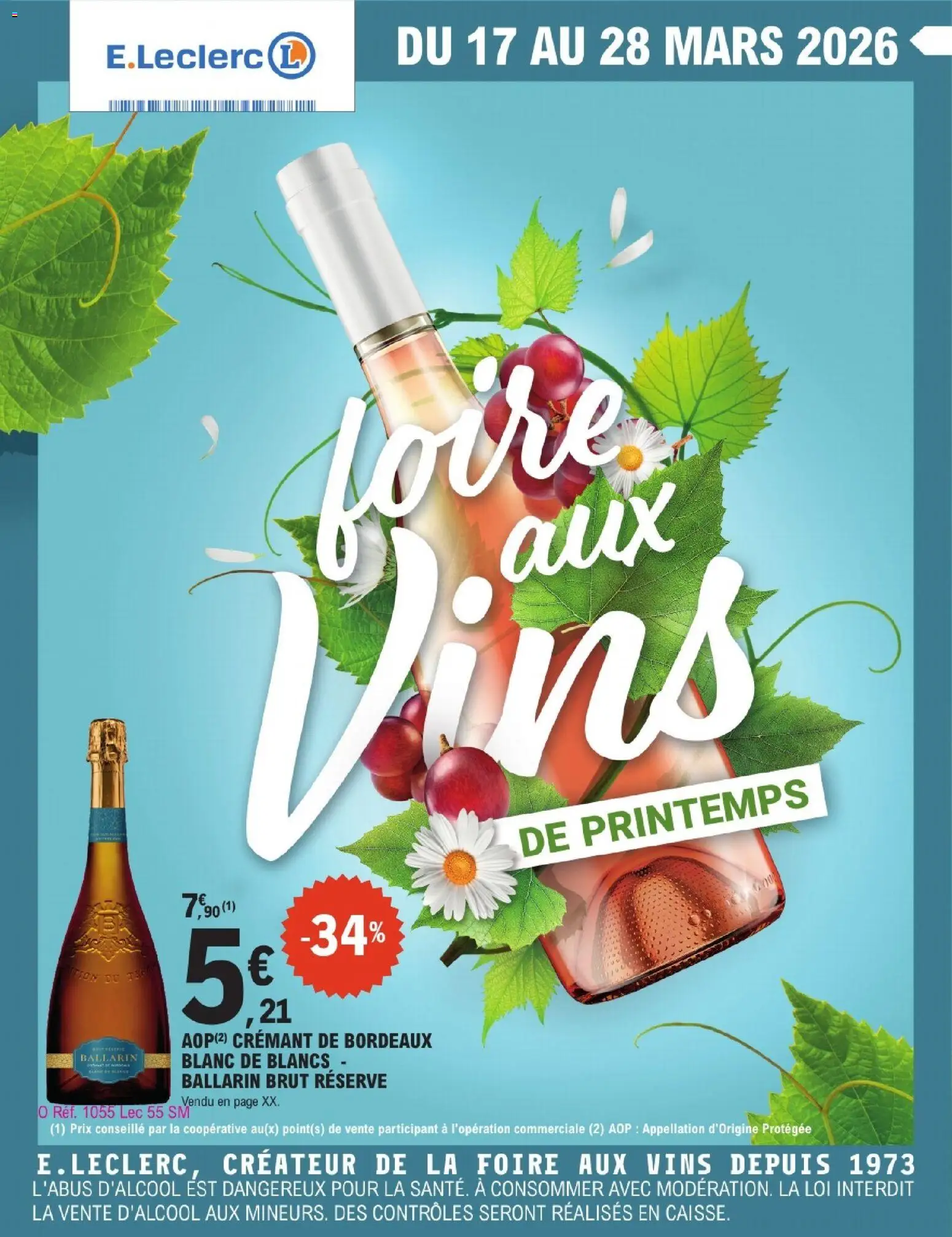 Prévisualisation de E.Leclerc - Foire aux vins de printemps du magasin E.Leclerc formulaire valide 21/04/2026