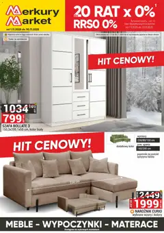 Pogląd gazetki "Meble, Wypoczynki, Materace" ze sklepu Merkury Market ważnej od 01.11.2025