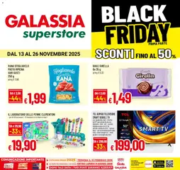 Anteprima dell'opuscolo Volantino Superstore Black Friday dal negozio Galassia valido da 13/11/2025
