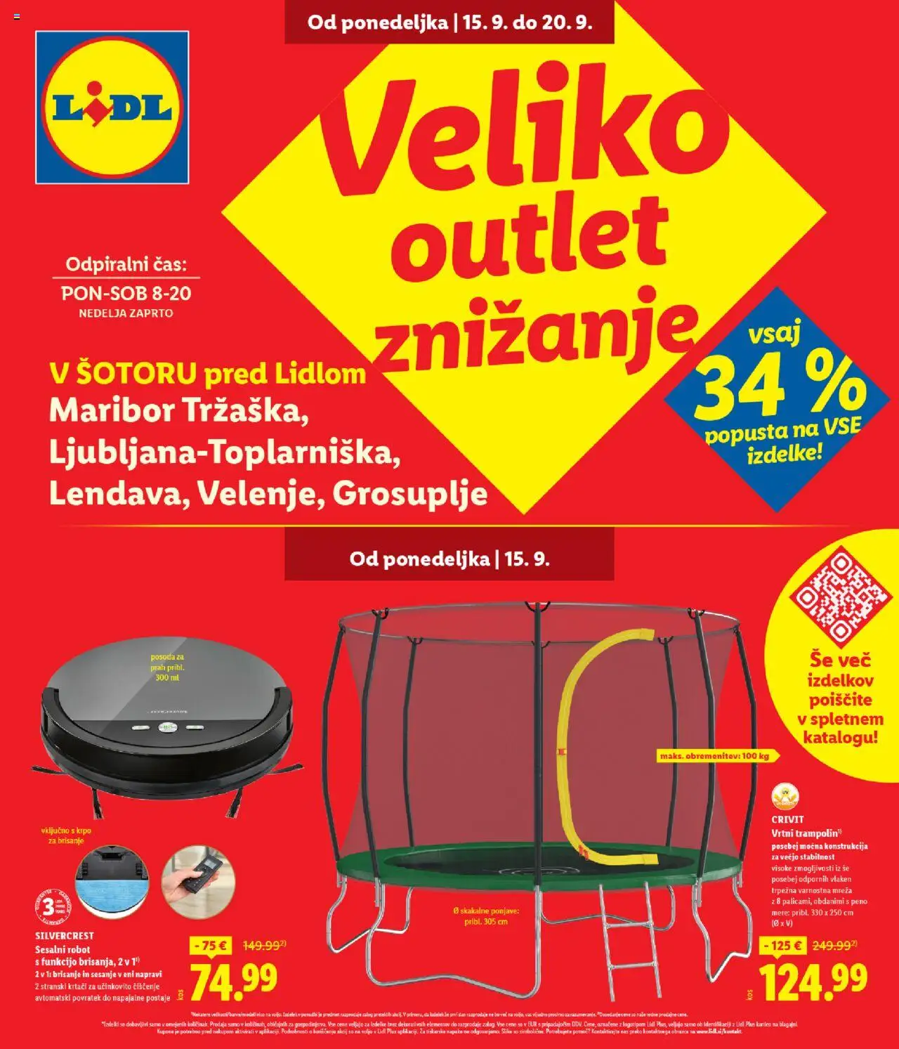 Lidl Katalog veliko outlet znižanje od 15.09.2025 - aktualna ponudba - stran 1