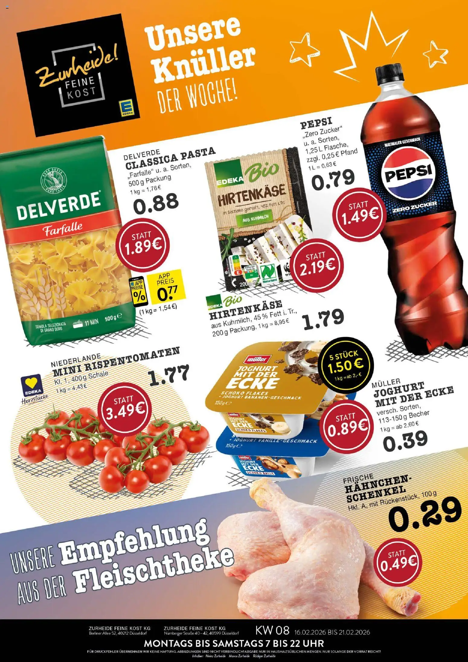 Vorschau von dem Prospekt des Geschäftes Edeka Zurheide, gültig ab dem 16.02.2026