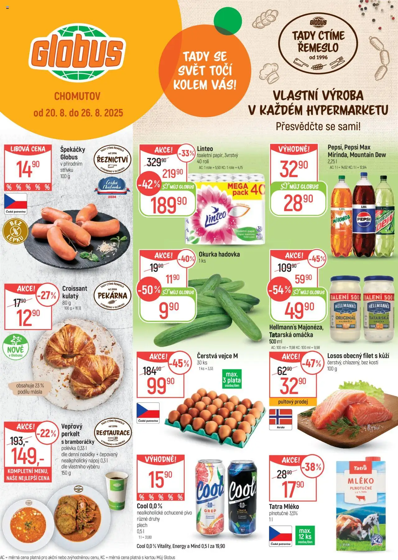  Globus leták od 20.08.2025 >> Akční nabídka "Chomutov"