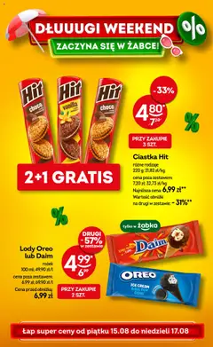 Pogląd gazetki "Weekendowe promocje" ze sklepu Żabka ważnej od 15.08.2025