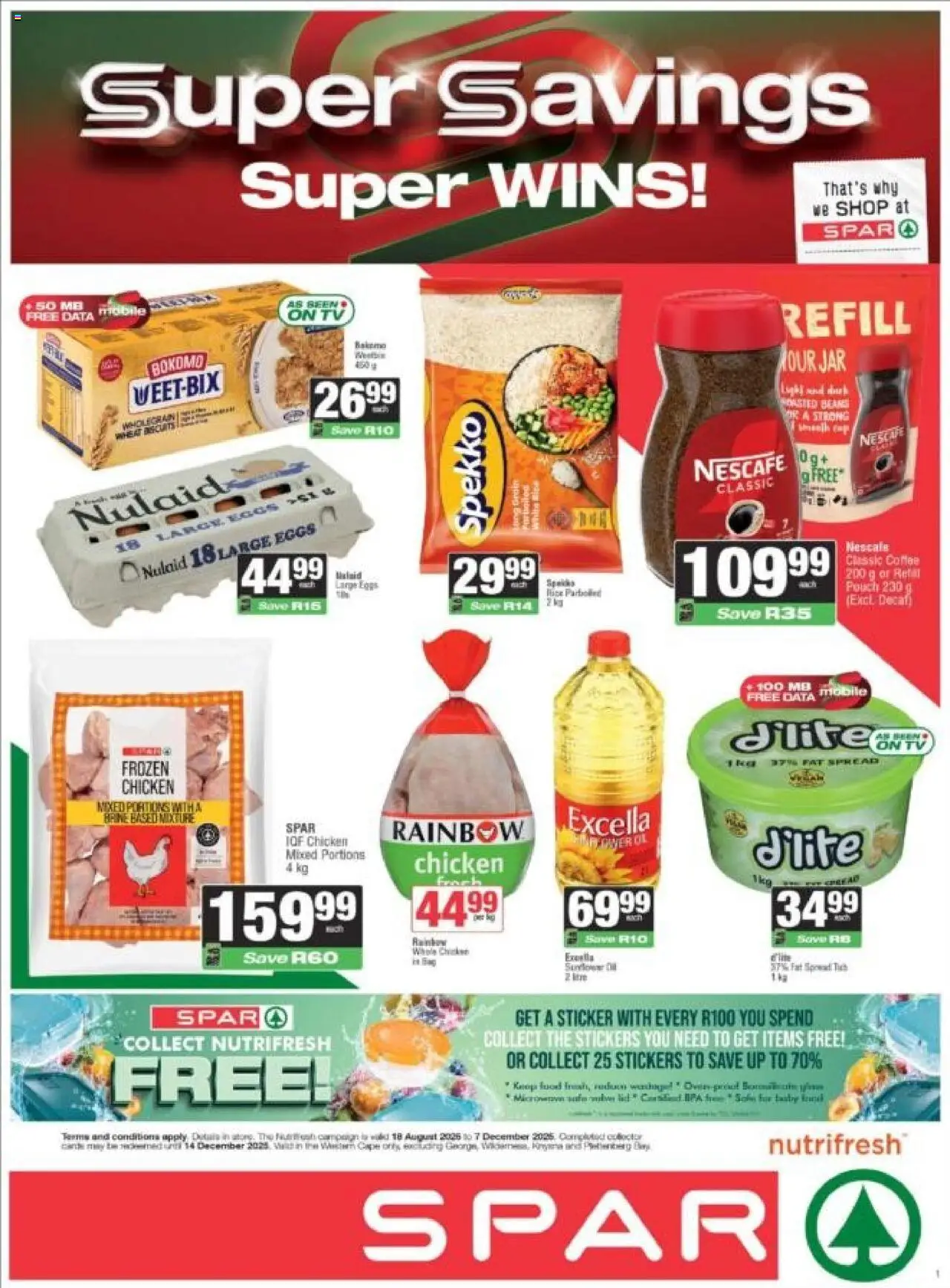 Spar Western Cape - Weekly Specials from 08/09 - 22/09/2025 > Promotions