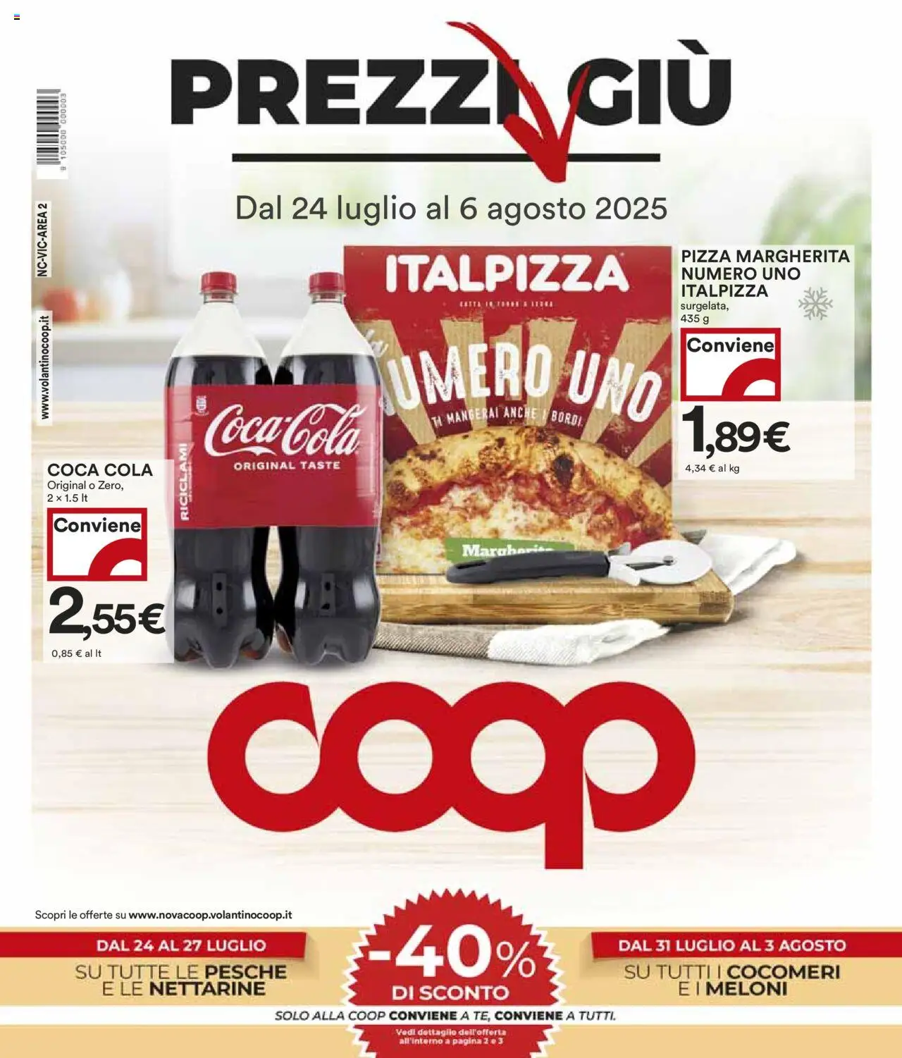 Volantino COOP valido da 24/07/2025 numero di pagina 1