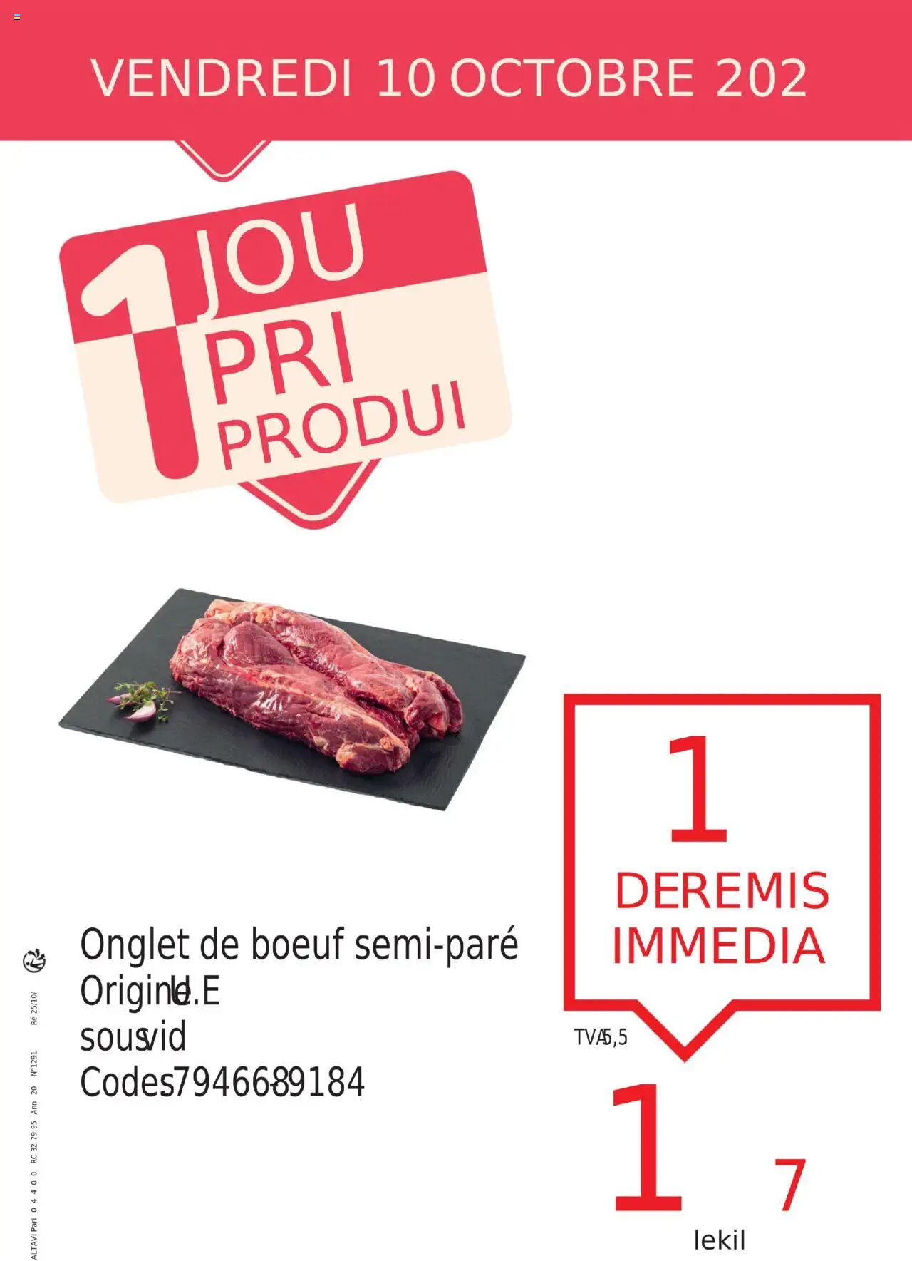 1 jour prix produit de la boutique Promocash valable du 10/10/2025 - Page numéro 1
