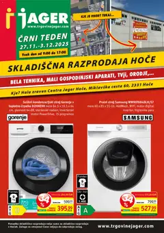 Predogled kataloga iz trgovine Jager veljaven od 27.11.2025