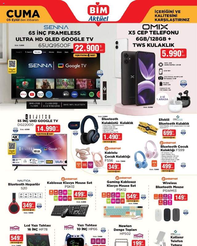 BİM - 05 Eylül Cuma, Aktüel