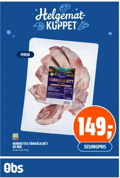 Forhåndsvis Helgemat Kuppet fra butikk Coop Obs gyldig fra 28/08/2025