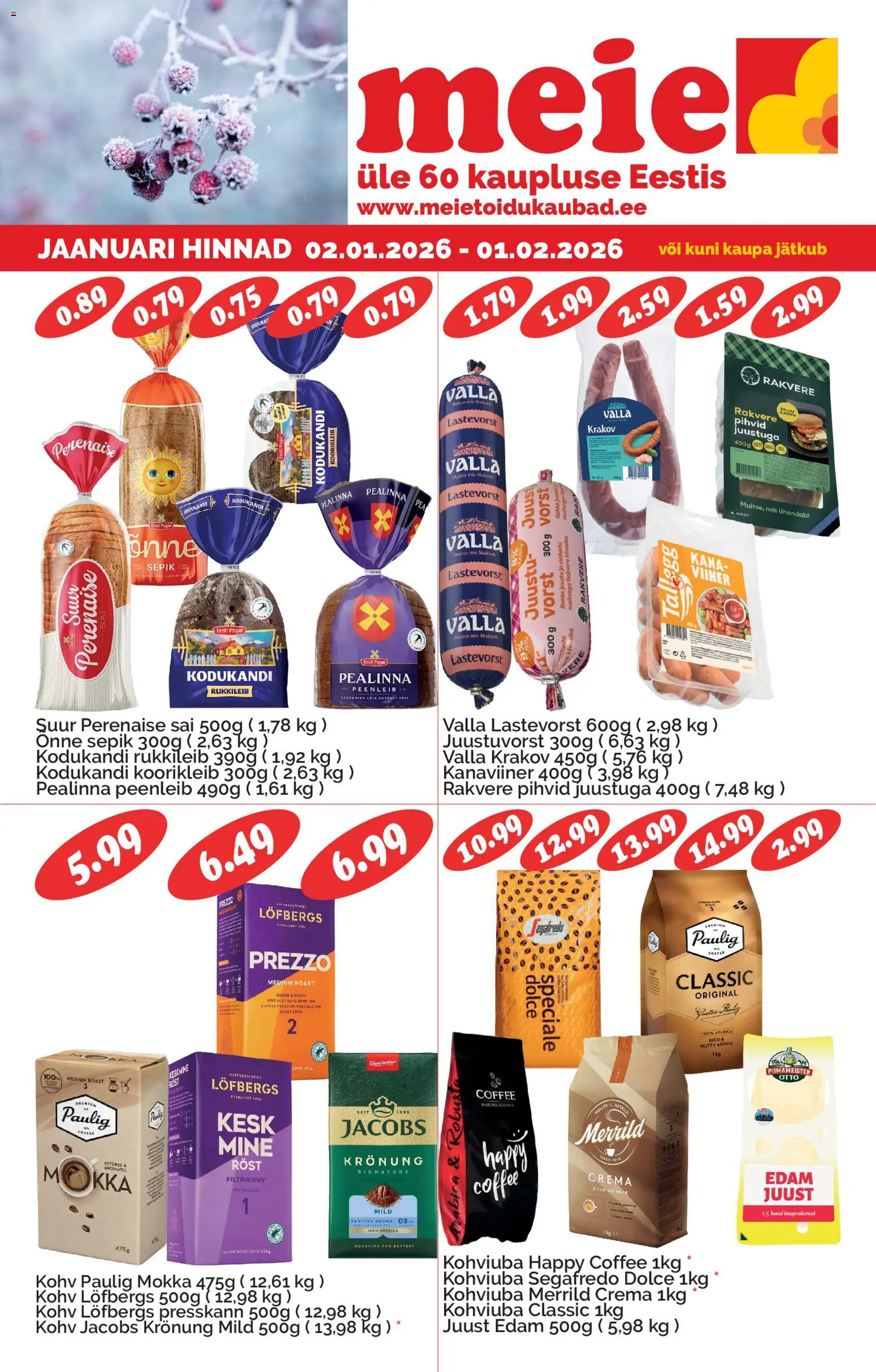 Meie kliendilehe eelvaade alates 02.01.2026