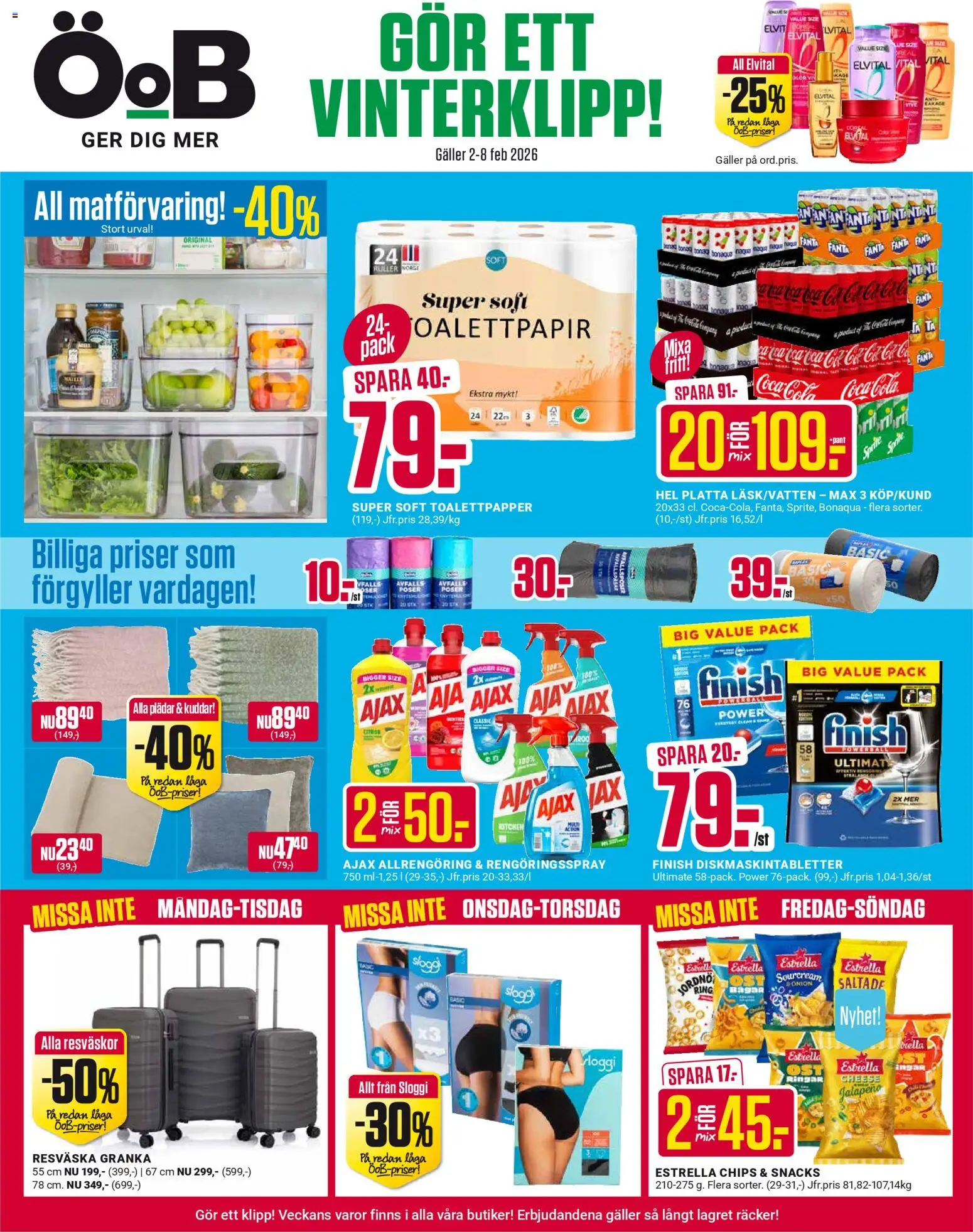Förhandsgranska reklamblad Aktuella reklamblad ÖoB från butik ÖoB gäller från 02/02/2026