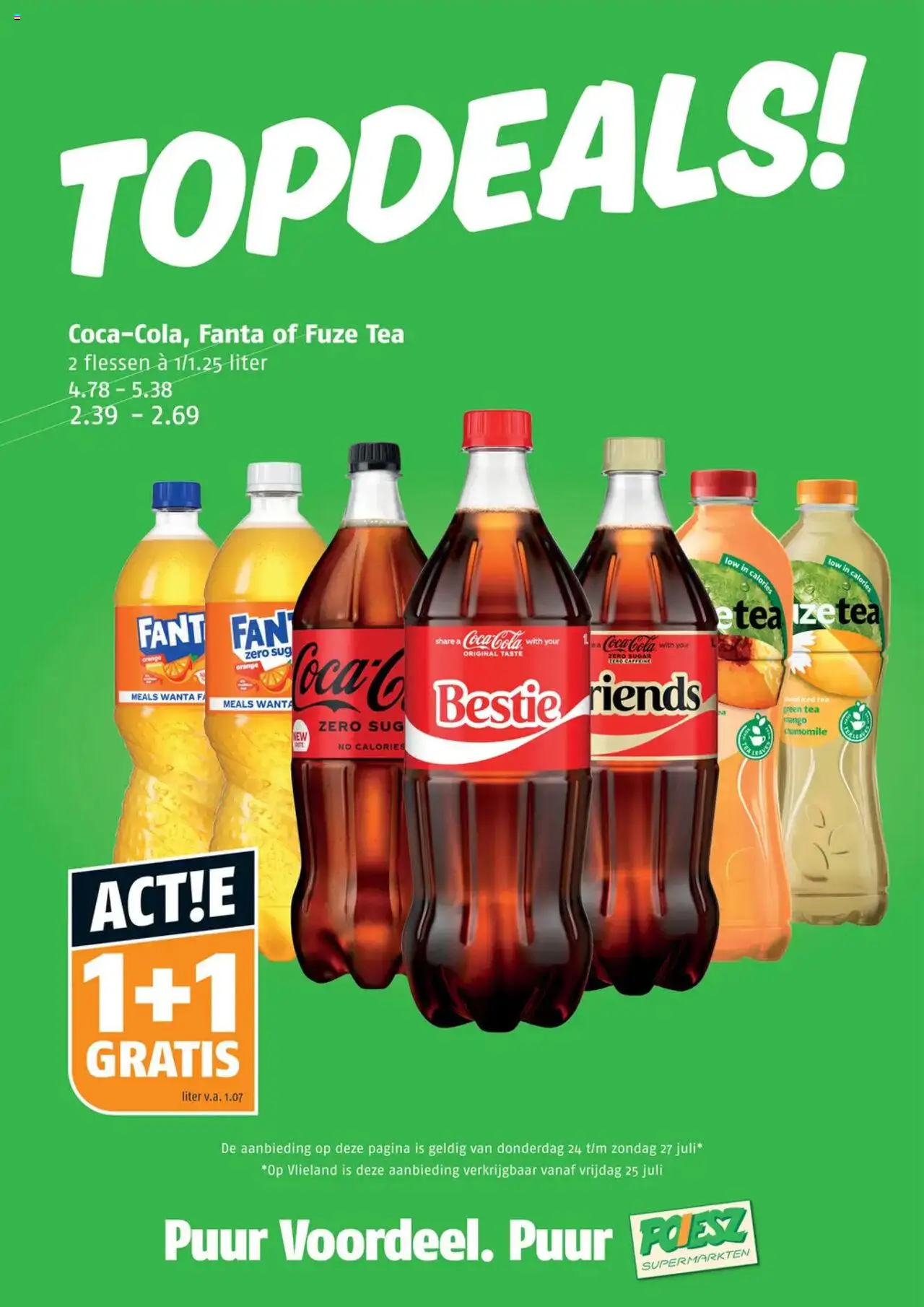 Poiesz shop Weekendacties folder geldig vanaf 24-07-2025 - Paginanummer 1