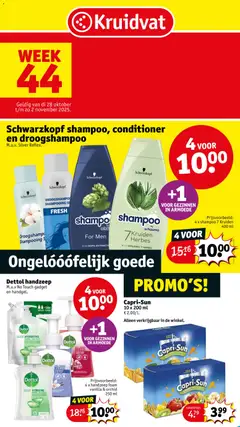 Voorbeeld van Folder week 44 van winkel Kruidvat geldig vanaf 28/10/2025
