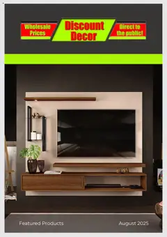 Preview of Discount Decor flyer valid from 07/08/2025