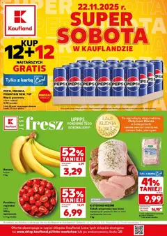 Pogląd gazetki "Super Sobota" ze sklepu Kaufland ważnej od 22.11.2025