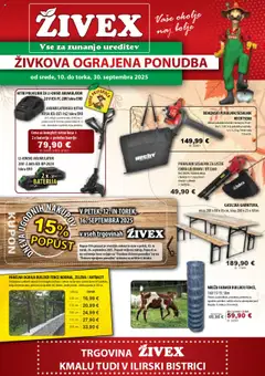 Predogled kataloga iz trgovine Živex veljaven od 10.09.2025