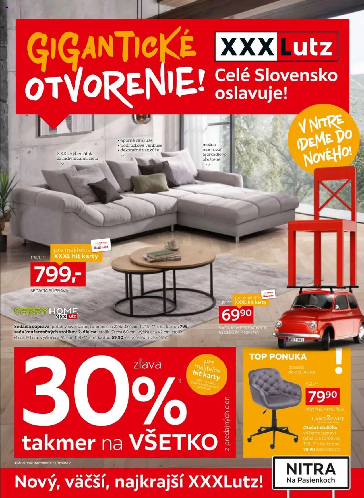 XXXLutz Zľava 30% na takmer všetko (01.09. - 14.09.2025) - Akčná ponuka