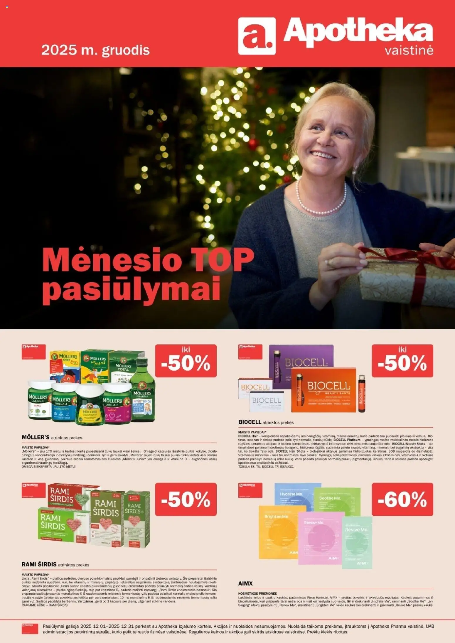 Apotheka parduotuvės leidinio Leidinys galiojančio nuo 2025.12.01 peržiūra