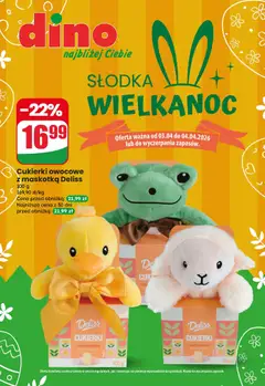 Pogląd gazetki "Dino gazetka - Słodka Wielkanoc" ze sklepu Dino ważnej od 03.04.2026