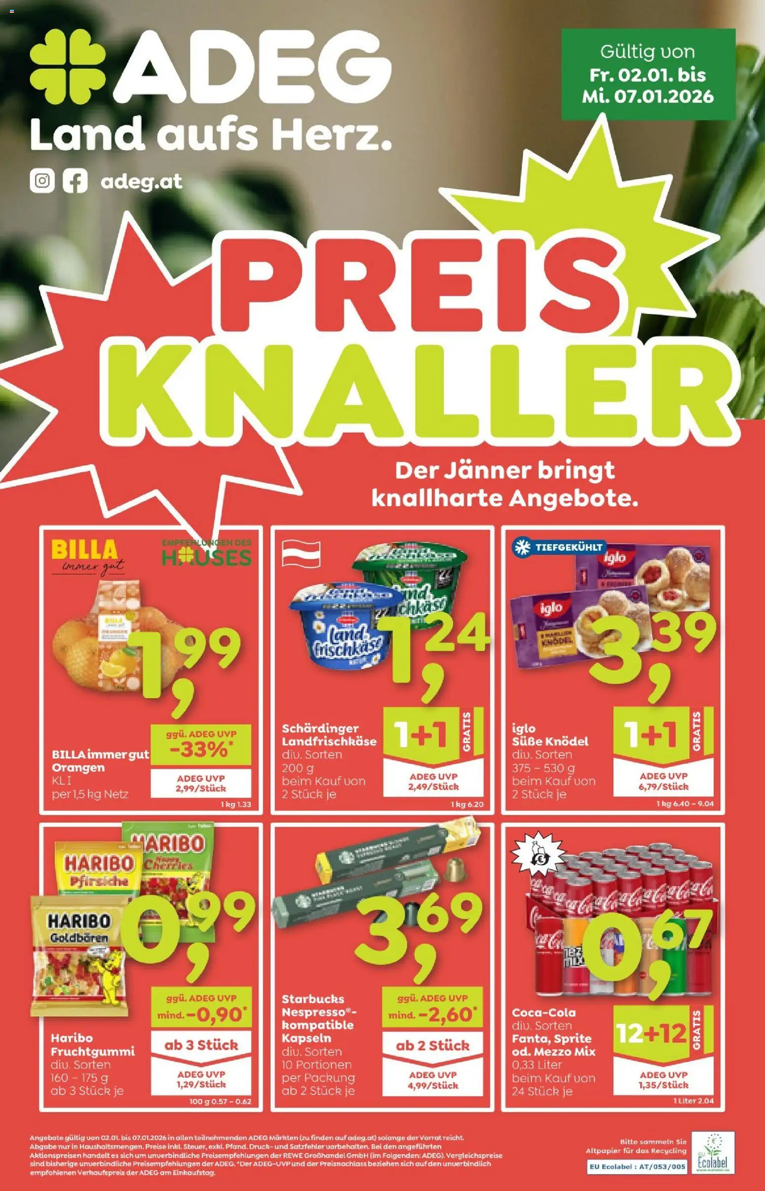 Vorschau der Angebote: ADEG Flugblatt gültig ab 02.01.2025