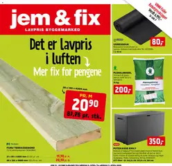 Forhåndsvis Jem & Fix kundeavis fra butikk Jem & Fix gyldig fra 04/04/2026
