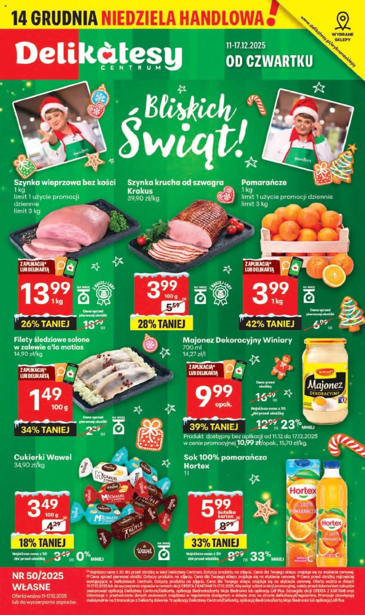 Pogląd gazetki "Sklepy Własne" ze sklepu Delikatesy Centrum ważnej od 11.12.2025