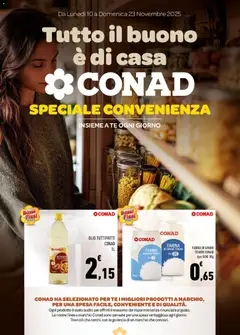 Anteprima dell'opuscolo Volantino Speciale Convenienza dal negozio Conad valido da 10/11/2025