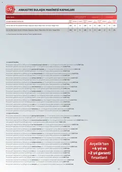 Arçelik Katalog 16.10.2025 - Broşürünün önizlemesi | Strana: 43