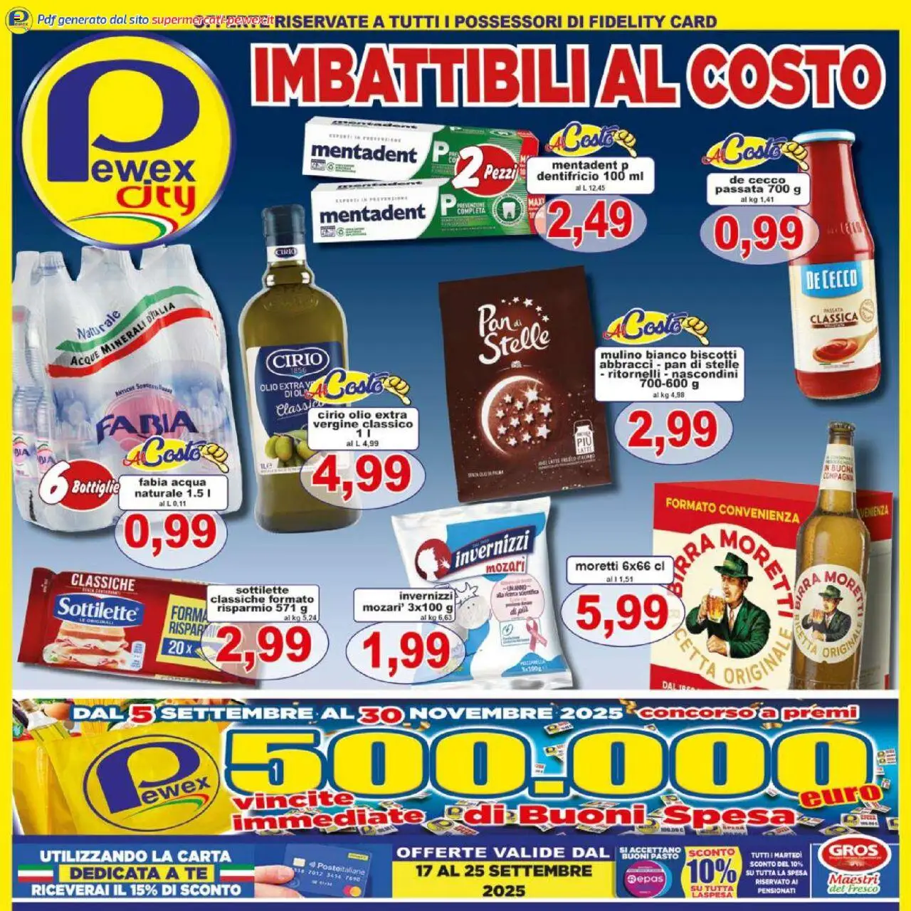 Volantino Pewex valido da 17/09/2025 numero di pagina 1