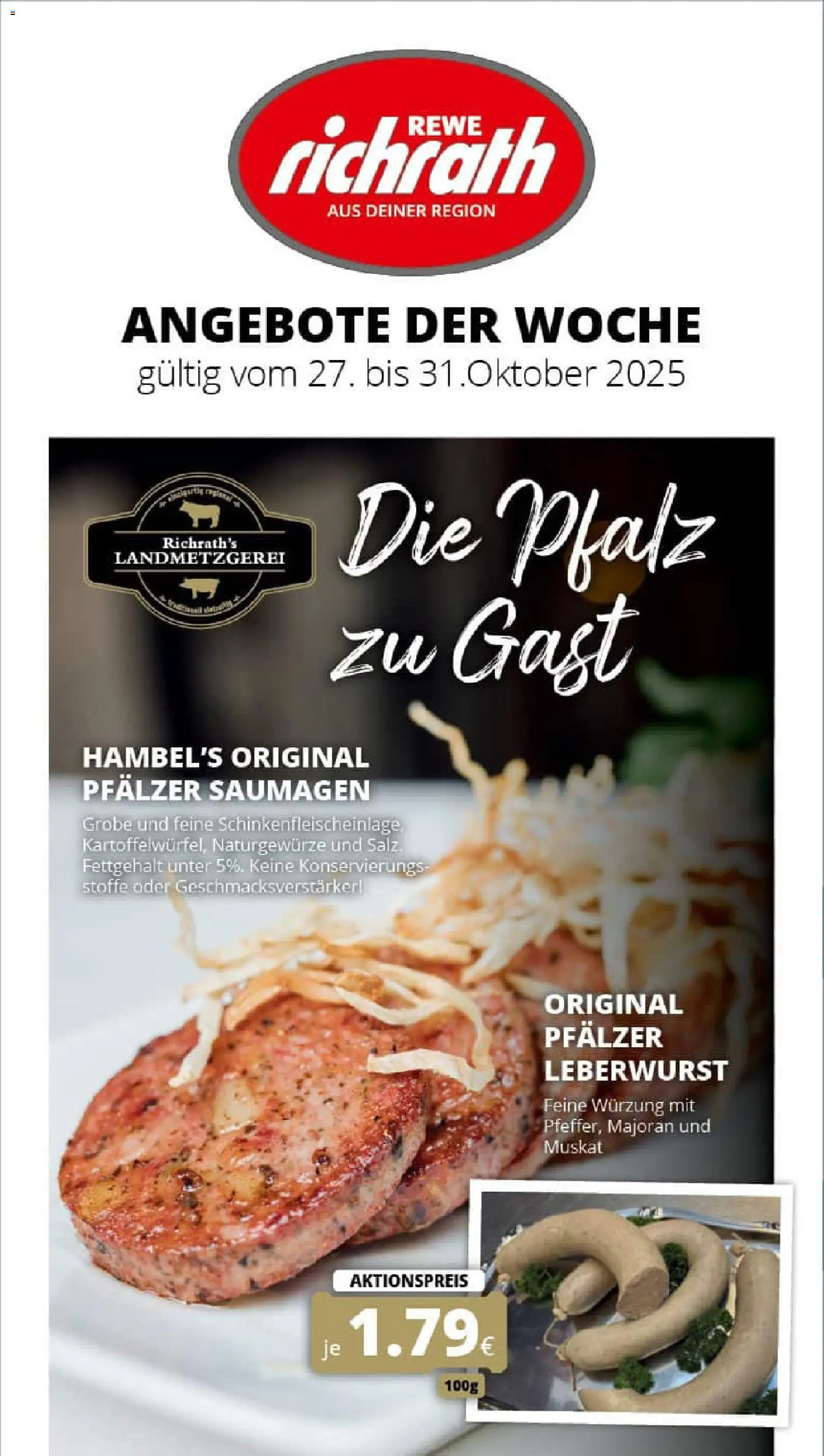 Vorschau von dem Prospekt des Geschäftes Rewe, gültig ab dem 26.10.2025