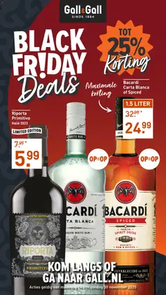 Voorbeeld van Black Friday van winkel Gall en Gall geldig vanaf 24-11-2025